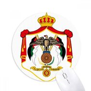 Dıythinker Jordan Asya Ulusal Amblem Baskılı Yuvarlak Kaymaz Kauçuk Mouse Pad