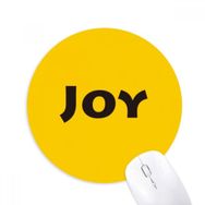 Dıythinker Joy Word İlham Verici Sözler Baskılı Yuvarlak Kaymaz Kauçuk Mouse Pad