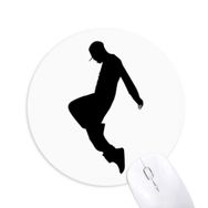 Dıythinker Jumping Dancer Hip Hop Spor Baskılı Yuvarlak Kaymaz Kauçuk Mouse Pad