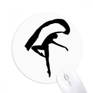 Dıythinker Jumping Dansçı Sanat Spor Baskılı Yuvarlak Kaymaz Kauçuk Mouse Pad