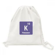 Dıythinker K Potasyum Kimyasal Element Chem Kanvas İpli Sırt Çantası