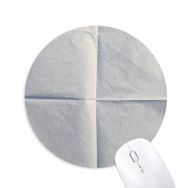 Dıythinker Kağıt Temiz Katlamalı Doku Baskılı Yuvarlak Kaymaz Kauçuk Mouse Pad