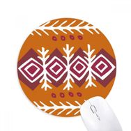 Dıythinker Kahverengi Dart Meksika Totems Antik Uygarlık Baskılı Yuvarlak Kaymaz Kauçuk Mouse Pad