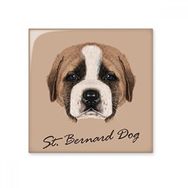Dıythinker Kahverengi Sevimli St Bernard Köpek Evcil Hayvan Hayvan 20x20 cm Seramik Karo