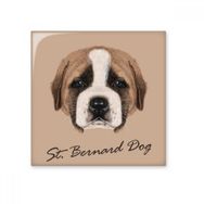 Dıythinker Kahverengi Sevimli St Bernard Köpek Evcil Hayvan Hayvan Seramik 10x10 cm Seramik Karo