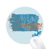 Dıythinker Kaktüs Sukulents Saksı Bitki Baskılı Yuvarlak Kaymaz Kauçuk Mouse Pad