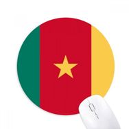Dıythinker Kamerun Ulusal Bayrağı Afrika Ülke Baskılı Yuvarlak Kaymaz Kauçuk Mouse Pad