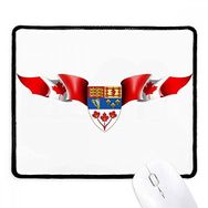 Dıythinker Kanada Bayrağı Ulusal Amblem Kaymaz Siyah Başlıklı Kenarlar Mouse Pad