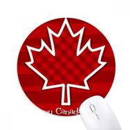 Dıythinker Kanada Günü 4 Temmuz Kare Akçaağaç Yaprağı Baskılı Yuvarlak Kaymaz Kauçuk Mouse Pad