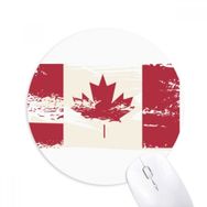 Dıythinker Kanada Lezzeti Siyah ve Kırmızı Desenli Baskılı Yuvarlak Kaymaz Kauçuk Mouse Pad