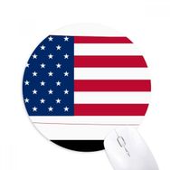 Dıythinker Kansas ABD Haritası Yıldızlar Çizgili Bayrak Şekli Baskılı Yuvarlak Kaymaz Kauçuk Mouse Pad