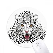 Dıythinker Kaplan Kafası Yakın Çekim Kral Hayvan Baskılı Yuvarlak Kaymaz Kauçuk Mouse Pad