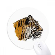 Dıythinker Kaplan Kafası Yakın Çekim Kral Hayvan Vahşi Baskılı Yuvarlak Kaymaz Kauçuk Mouse Pad