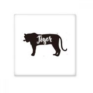 Dıythinker Kaplan Siyah ve Beyaz Hayvan Seramik Biski Fayans 10x10 cm Seramik Karo