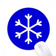 Dıythinker Kar Mavisi Kare Uyarı İşareti Baskılı Yuvarlak Kaymaz Kauçuk Mouse Pad