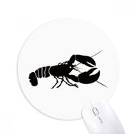 Dıythinker Karides Deniz Yaşamı Siyah İllüstrasyon Baskılı Yuvarlak Kaymaz Kauçuk Mouse Pad