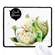 Dıythinker Karnabahar Sebze Lezzetli Sağlıklı Suluboya Kaymaz Siyah Başlıklı Kenarlar Mouse Pad