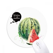 Dıythinker Karpuz Meyvesi Lezzetli Sağlıklı Suluboya Baskılı Yuvarlak Kaymaz Kauçuk Mouse Pad