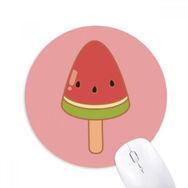 Dıythinker Karpuz Tohumu Dondurma Popsicles Baskılı Yuvarlak Kaymaz Kauçuk Mouse Pad
