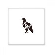 Dıythinker Kartal Siyah ve Beyaz Hayvan 20x20 cm Seramik Karo