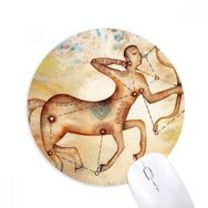 Dıythinker Kasım Aralık Yay Takımyıldızı Baskılı Yuvarlak Kaymaz Kauçuk Mouse Pad