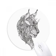 Dıythinker Kedi İnsan Boyası Sessiz Baskılı Yuvarlak Kaymaz Kauçuk Mouse Pad