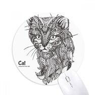 Dıythinker Kedi İnsan Boyası Sessiz Bebek Baskılı Yuvarlak Kaymaz Kauçuk Mouse Pad