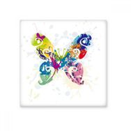 Dıythinker Kelebek Çiçek Desenli 10x10 cm Seramik Karo