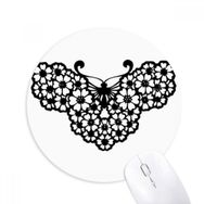 Dıythinker Kelebek Çiçek Kanatlı Baskılı Yuvarlak Kaymaz Kauçuk Mouse Pad