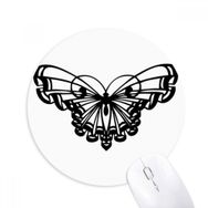 Dıythinker Kelebek Fırfırlı Kanatlı Baskılı Yuvarlak Kaymaz Kauçuk Mouse Pad