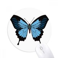 Dıythinker Kelebek Numunesi Koyu Mavi Baskılı Yuvarlak Kaymaz Kauçuk Mouse Pad