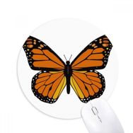 Dıythinker Kelebek Numunesi Turuncu Baskılı Yuvarlak Kaymaz Kauçuk Mouse Pad