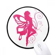 Dıythinker Kelebek Pembe Kanatlı Pretty Melek Yuvarlak Kaymaz Mouse Pad