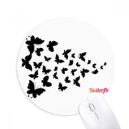 Dıythinker Kelebekler Koyu Renkli Baskılı Yuvarlak Kaymaz Kauçuk Mouse Pad