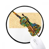Dıythinker Keman Rock Müzik Festivali Posteri Yuvarlak Kaymaz Mouse Pad