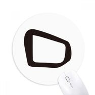 Dıythinker Kemik Yazısı Çin Soyadı Karakteri Ding Baskılı Yuvarlak Kaymaz Kauçuk Mouse Pad