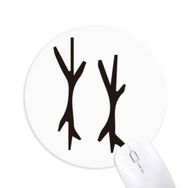 Dıythinker Kemik Yazısı Çin Soyadı Karakteri Lin Baskılı Yuvarlak Kaymaz Kauçuk Mouse Pad