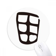 Dıythinker Kemik Yazısı Çin Soyadı Karakteri Tian Baskılı Yuvarlak Kaymaz Kauçuk Mouse Pad