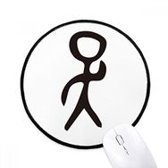 Dıythinker Kemik Yazıt Çince Soyadı Karakter Wu Yuvarlak Kaymaz Mouse Pad
