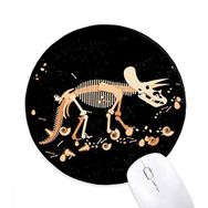 Dıythinker Kemikler Kemik Minyatür Dinozor Yuvarlak Kaymaz Mouse Pad