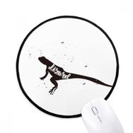 Dıythinker Kertenkele Siyah ve Beyaz Hayvan Yuvarlak Kaymaz Mouse Pad