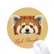 Dıythinker Kestane Vahşi Kırmızı Panda Hayvan Baskılı Yuvarlak Kaymaz Kauçuk Mouse Pad