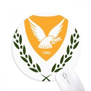 Dıythinker Kıbrıs Ulusal Amblem Ülke Baskılı Yuvarlak Kaymaz Kauçuk Mouse Pad