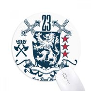 Dıythinker Kılıç Orta Çağ Şövalyeleri Avrupa Aslan Amblemi Baskılı Yuvarlak Kaymaz Kauçuk Mouse Pad