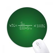 Dıythinker Kimya Kowledge Çözülebilirlik Formula Baskılı Yuvarlak Kaymaz Kauçuk Mouse Pad