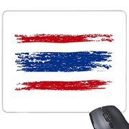 Dıythinker Kingdom Of Tayland Tay Geleneksel Gümrük Suluboya Çizimi Tayland Bayrağı Sanat İllüstrasyonu Baskılı Dikdörtgen Kaymaz Kauçuk Mouse Pad