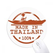 Dıythinker Kingdom of Thailand Kayaking Illustration Baskılı Yuvarlak Kaymaz Kauçuk Mouse Pad