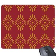Dıythinker Kingdom Of Thailand Thai Geleneksel Gümrük Altın Kırmızı Dokuma Dekoratif Desen Saten Tapınak Sanat İllüstrasyonu Baskılı Dikdörtgen Kaymaz Kauçuk Mouse Pad