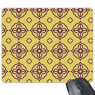 Dıythinker Kingdom Of Thailand Thai Geleneksel Gümrük Altın Mor Dokuma Dekoratif Desen Saten Tapınak Sanat İllüstrasyonu Baskılı Dikdörtgen Kaymaz Kauçuk Mouse Pad