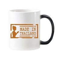 Dıythinker Kingdom Of Thailand Thai Geleneksel Gümrük Tayland'da Yapılan Buda Sanat İllüstrasyonu Değiştiren Isıya Duyarlı Değişen Kupa